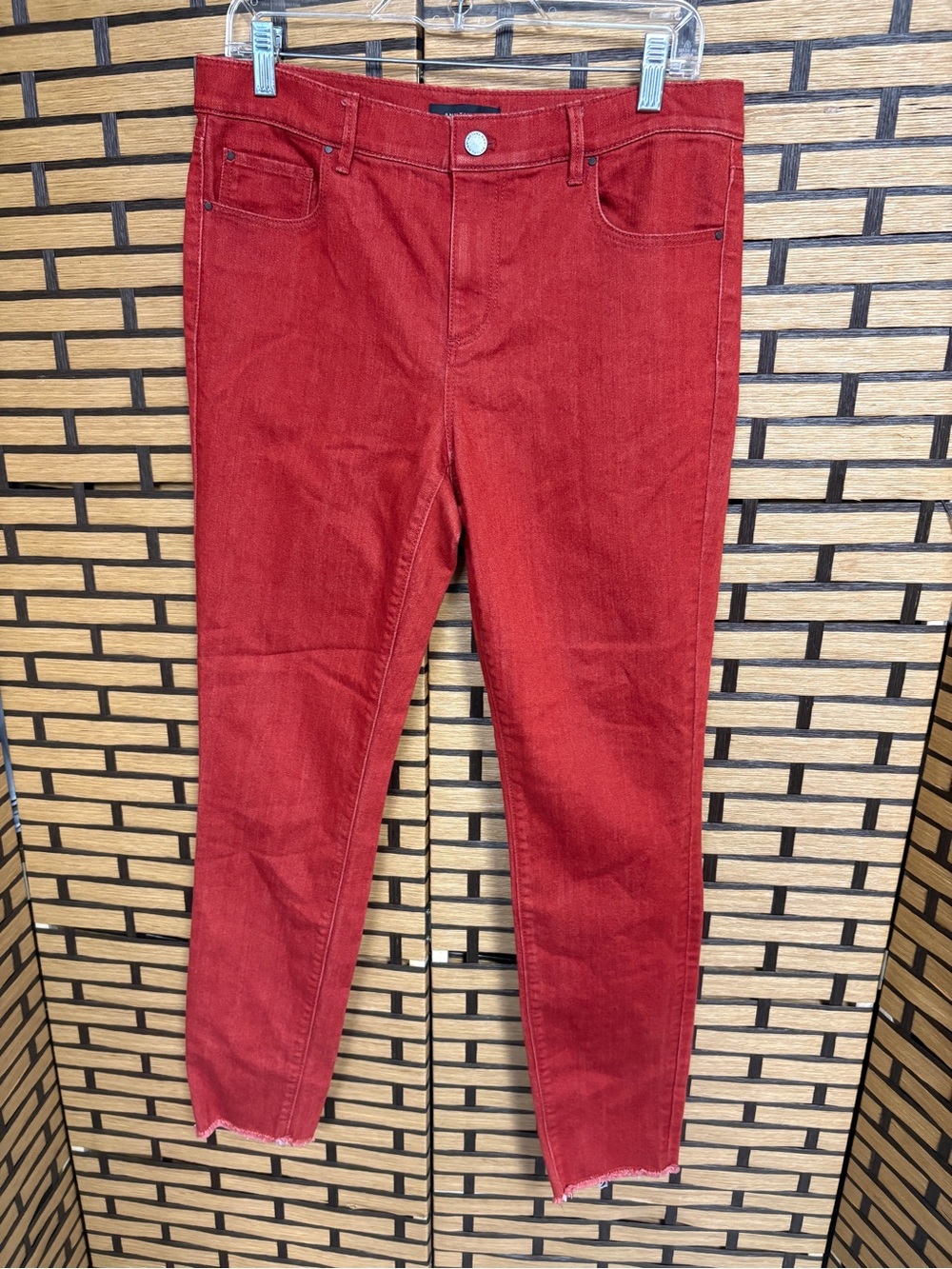 Ann Taylor the skinny burnt orange jeans size 10 tall